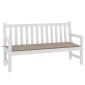 vidaXL Μαξιλάρι Πάγκου Κήπου Taupe 150 x 50 x 3 εκ. Ύφασμα Oxford
