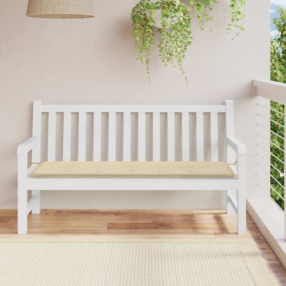 vidaXL Μαξιλάρι Πάγκου Κήπου Μπεζ 150x50x3 εκ. Ύφασμα Oxford
