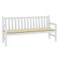 vidaXL Μαξιλάρι Πάγκου Κήπου Μπεζ 180x50x3 εκ. Ύφασμα Oxford
