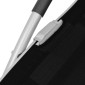 vidaXL Ξαπλώστρα Μαύρη από Αλουμίνιο / Textilene με Μαξιλάρι