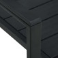 vidaXL Καρέκλες Κήπου 4 τεμ. Μαύρες με Όψη Ξύλου από HDPE