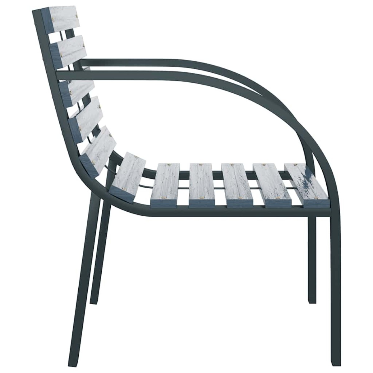 vidaXL Καρέκλες Κήπου 2 τεμ. Γκρι από Ξύλο