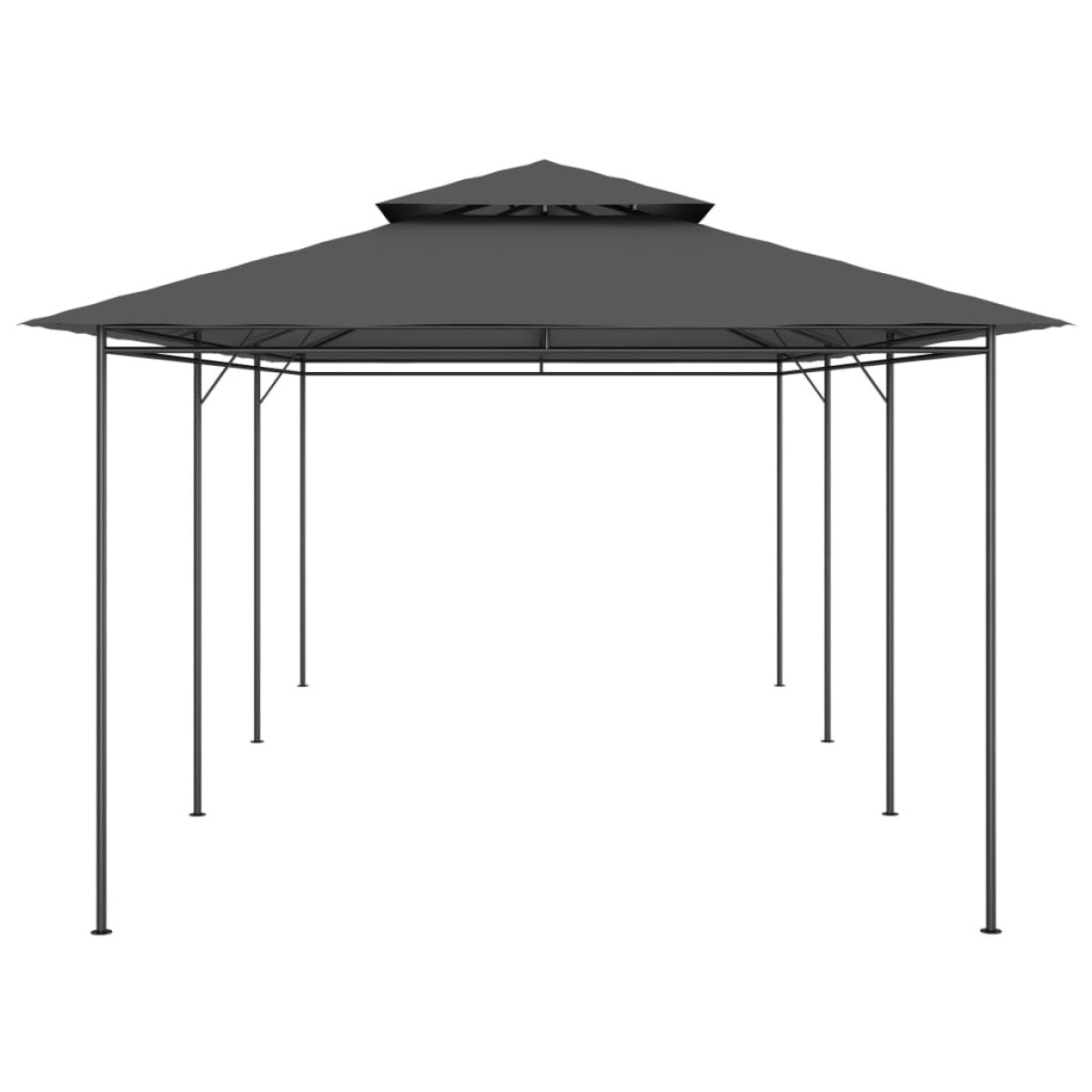vidaXL Κιόσκι Ανθρακί 600 x 298 x 270 εκ.