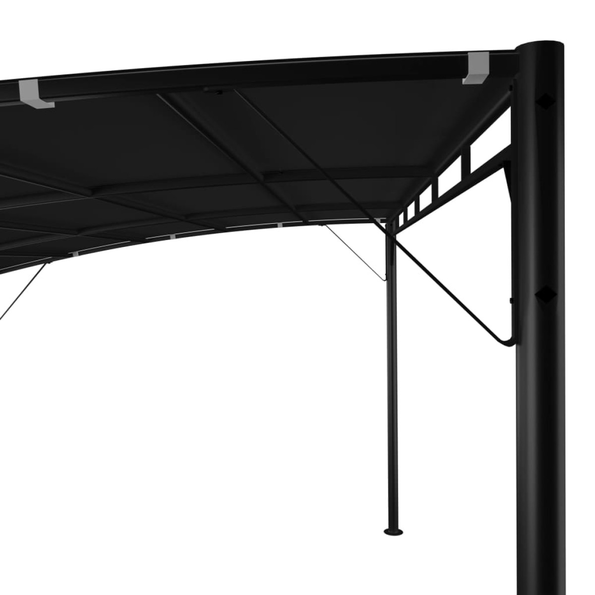 vidaXL Τεντοπέργκολα Κήπου Ανθρακί 4 x 3 x 2,55 μ.