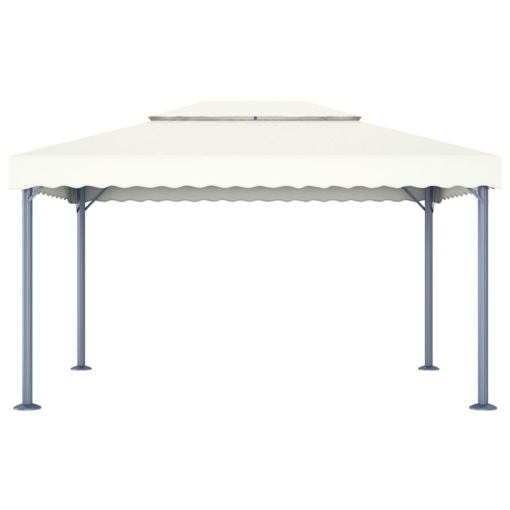 vidaXL Κιόσκι Κρεμ 400 x 300 εκ. Αλουμινίου