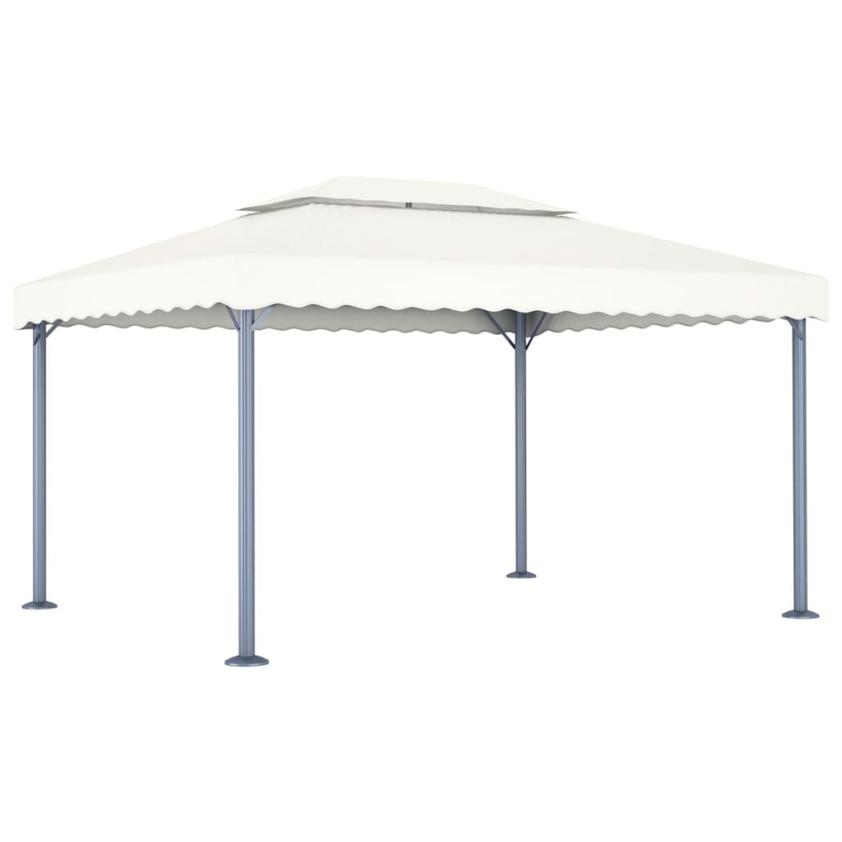 vidaXL Κιόσκι Κρεμ 400 x 300 εκ. Αλουμινίου