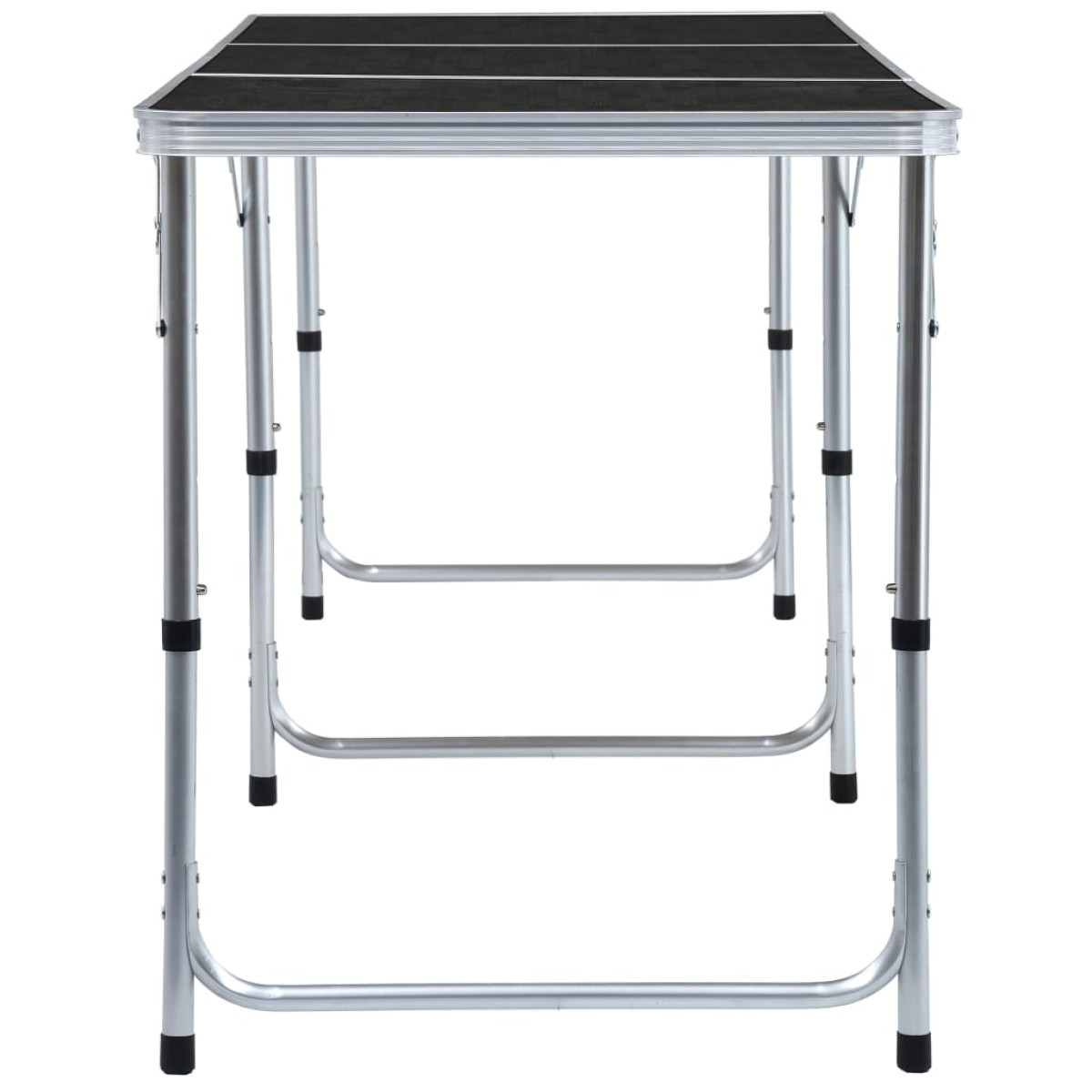 vidaXL Τραπέζι Κάμπινγκ Πτυσσόμενο Γκρι 180 x 60 εκ. Αλουμινίου