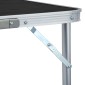 vidaXL Τραπέζι Κάμπινγκ Πτυσσόμενο Γκρι 180 x 60 εκ. Αλουμινίου