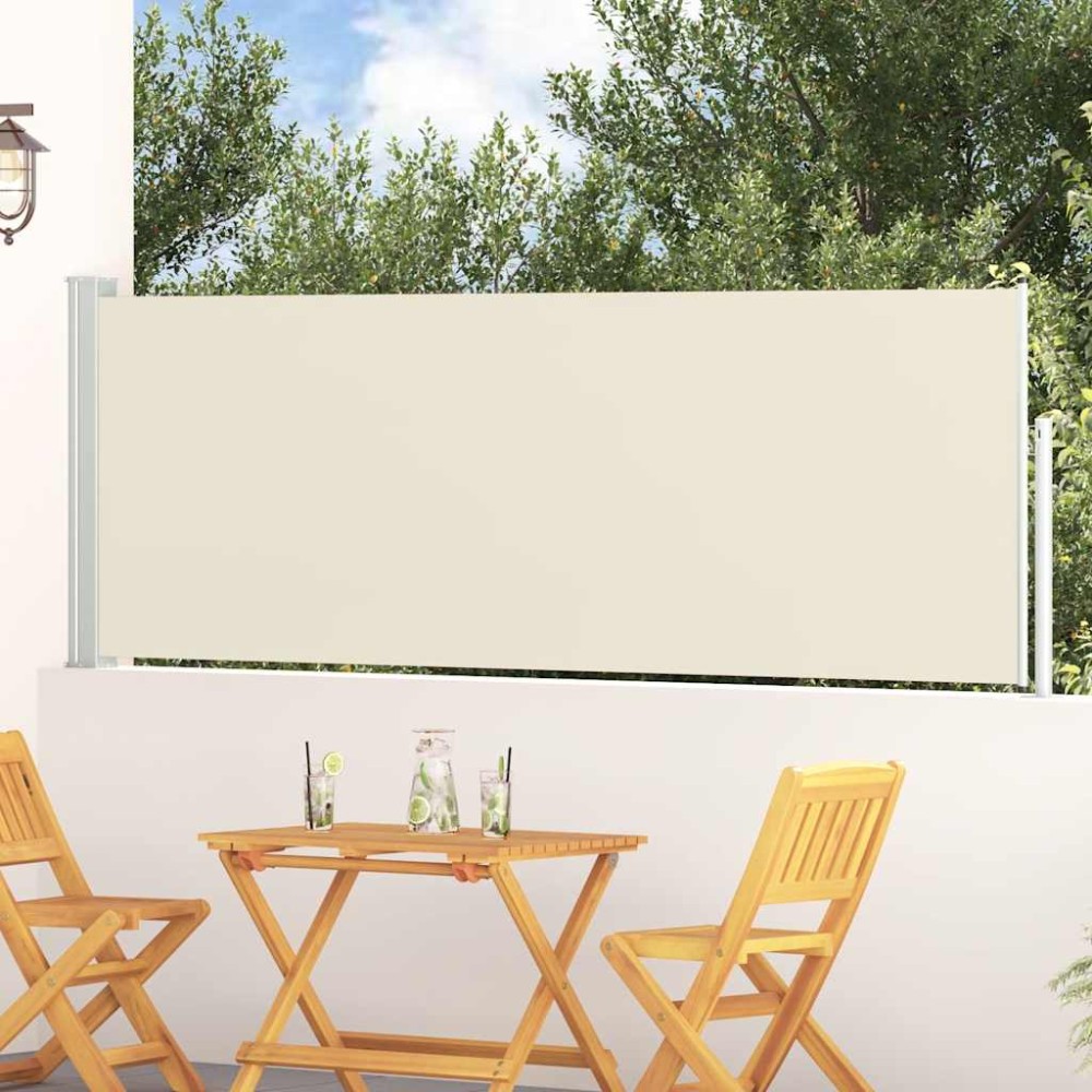 vidaXL Σκίαστρο Πλαϊνό Συρόμενο Βεράντας Κρεμ 100 x 300 εκ.