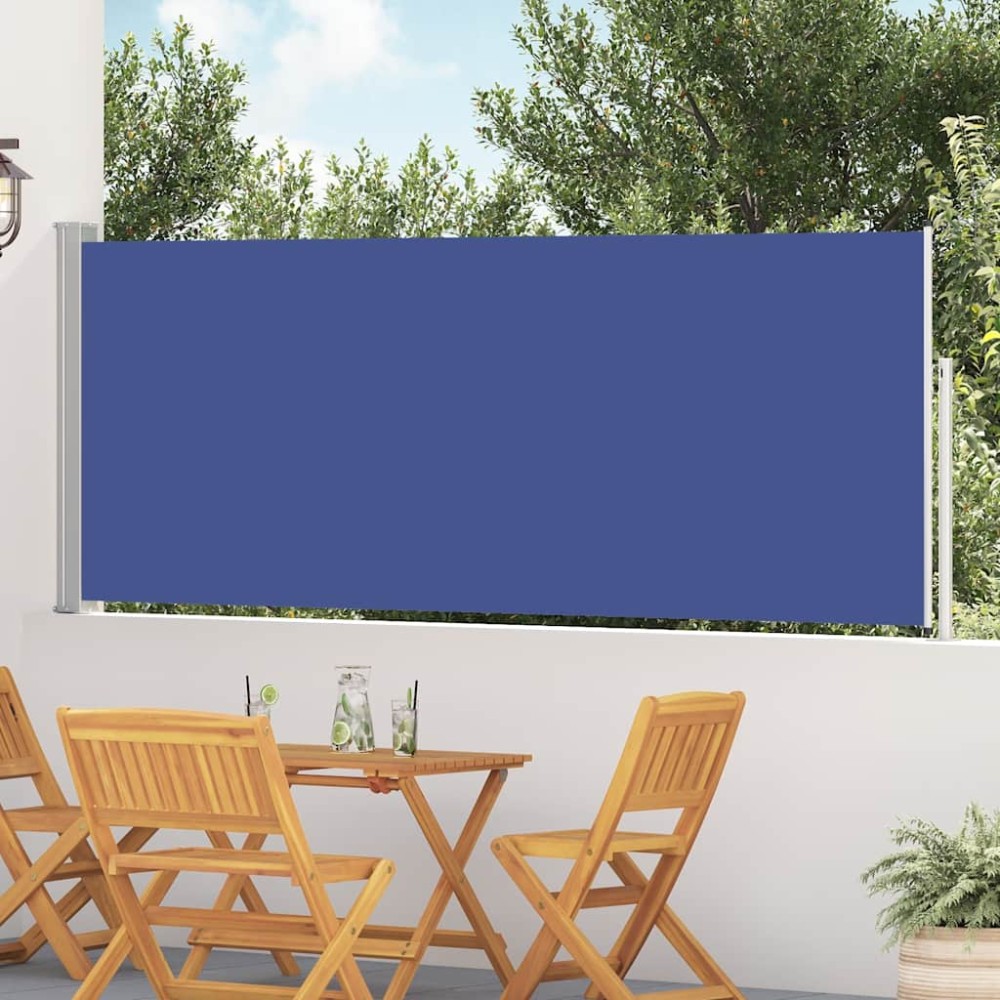 vidaXL Σκίαστρο Πλαϊνό Συρόμενο Βεράντας Μπλε 117x500 εκ.