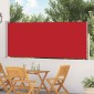 vidaXL Σκίαστρο Πλαϊνό Συρόμενο Βεράντας Κόκκινο 120 x 500 εκ.