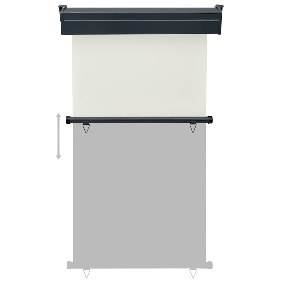 vidaXL Σκίαστρο Βεράντας Πλαϊνό Κρεμ 100 x 250 εκ.