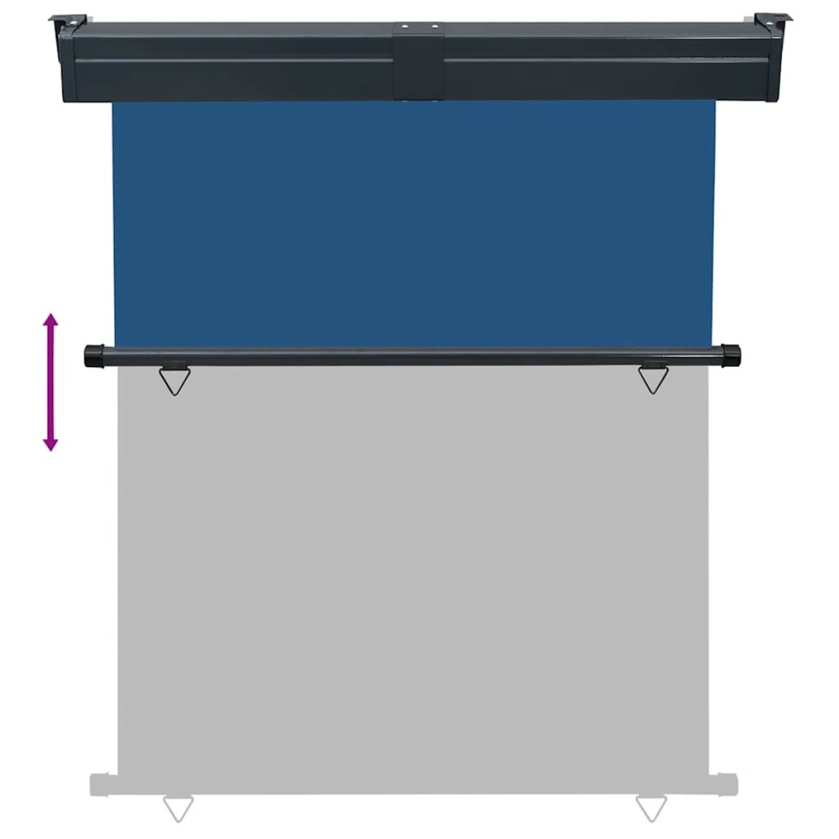 vidaXL Σκίαστρο Βεράντας Πλαϊνό Μπλε 140 x 250 εκ.