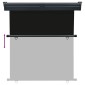 vidaXL Σκίαστρο Βεράντας Πλαϊνό Μαύρο 160 x 250 εκ.
