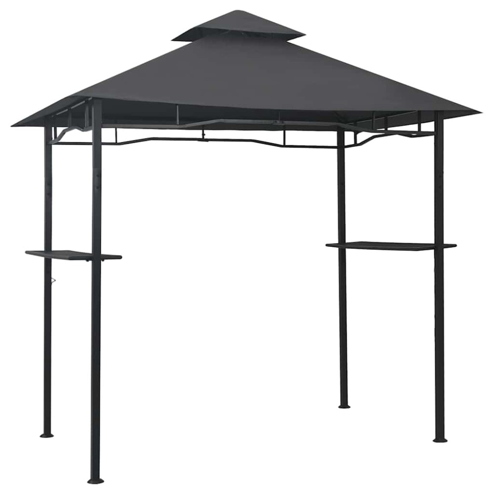 vidaXL Κιόσκι Ψησταριάς Ανθρακί 240 x 150 x 255 εκ. Ατσάλινο