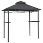 vidaXL Κιόσκι Ψησταριάς Ανθρακί 240 x 150 x 255 εκ. Ατσάλινο