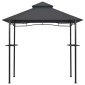 vidaXL Κιόσκι Ψησταριάς Ανθρακί 240 x 150 x 255 εκ. Ατσάλινο