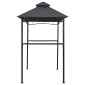 vidaXL Κιόσκι Ψησταριάς Ανθρακί 240 x 150 x 255 εκ. Ατσάλινο
