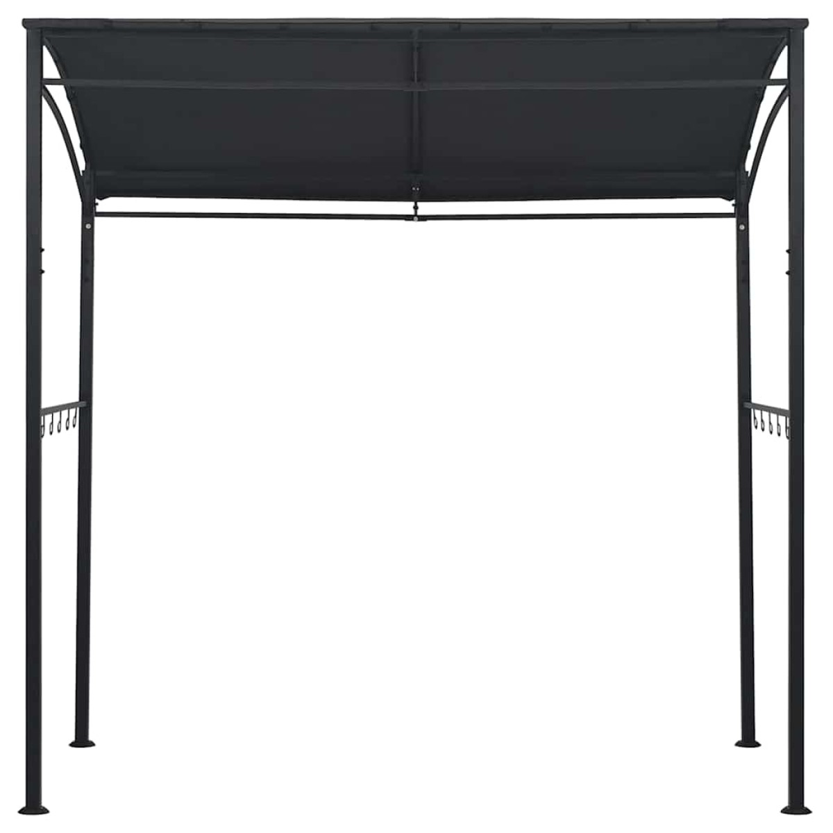 vidaXL Κιόσκι Ψησταριάς Ανθρακί 215 x 150 x 220 εκ. Ατσάλινο