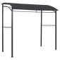 vidaXL Κιόσκι Ψησταριάς Ανθρακί 215 x 150 x 220 εκ. Ατσάλινο