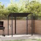 vidaXL Κιόσκι Ψησταριάς Ανθρακί 215 x 150 x 220 εκ. Ατσάλινο