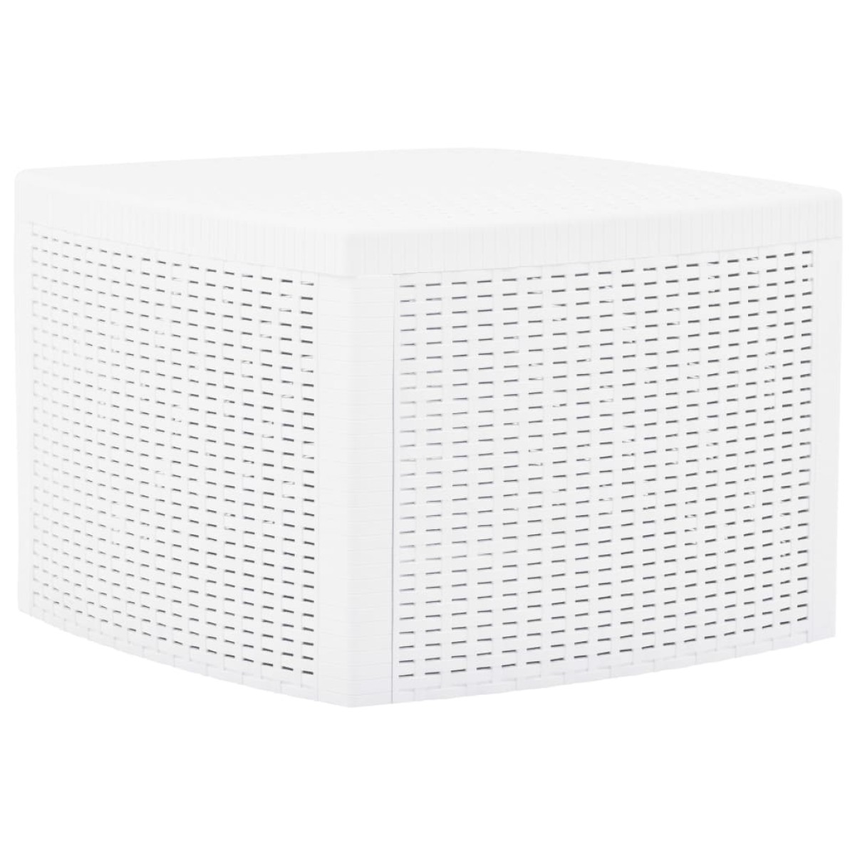 vidaXL Βοηθητικό Τραπέζι Λευκό 54 x 54 x 36,5 εκ. Πλαστικό