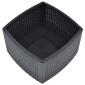 vidaXL Βοηθητικό Τραπέζι Ανθρακί 54 x 54 x 36,5 εκ. Πλαστικό
