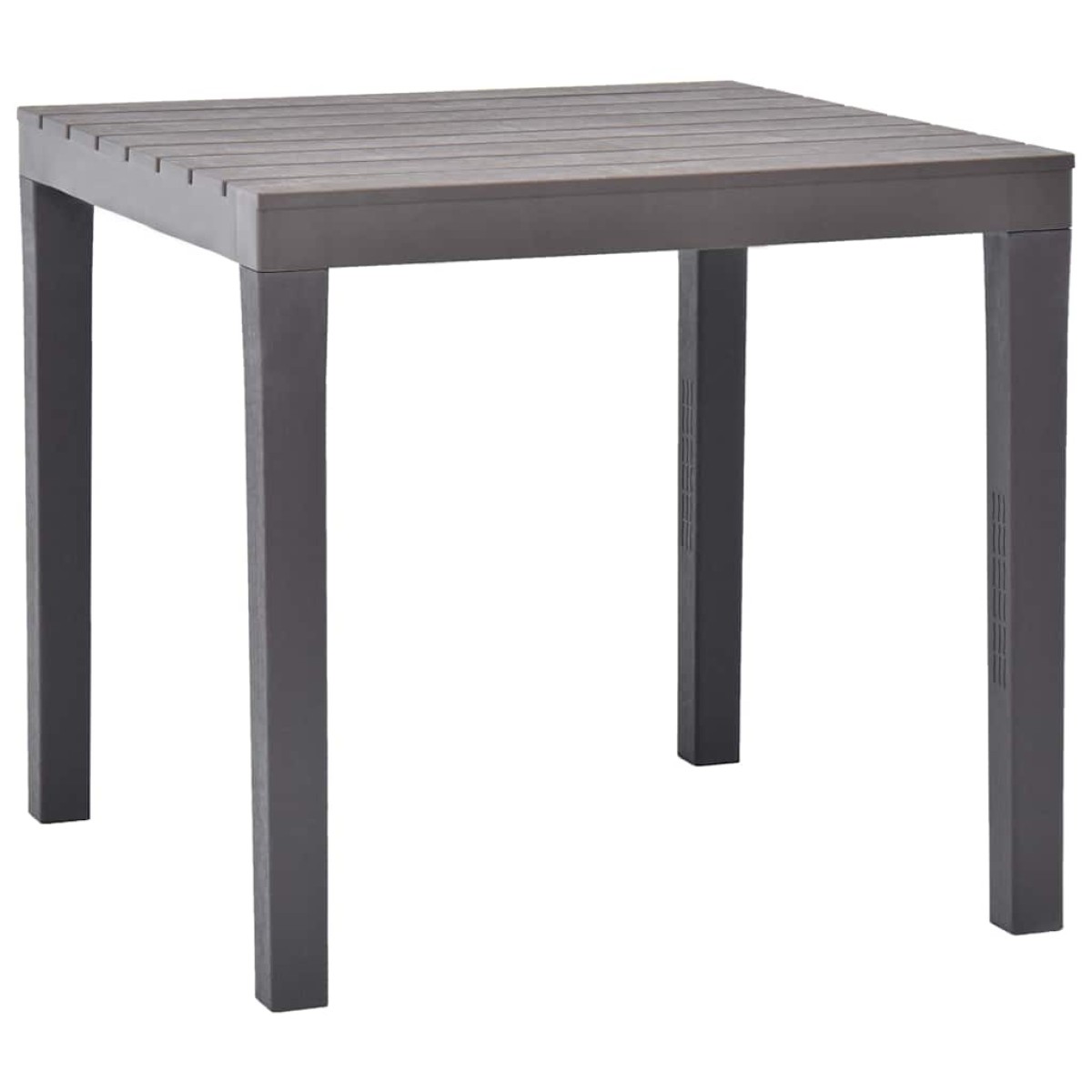 vidaXL Τραπέζι Κήπου με 2 Πάγκους Καφέ Πλαστικό