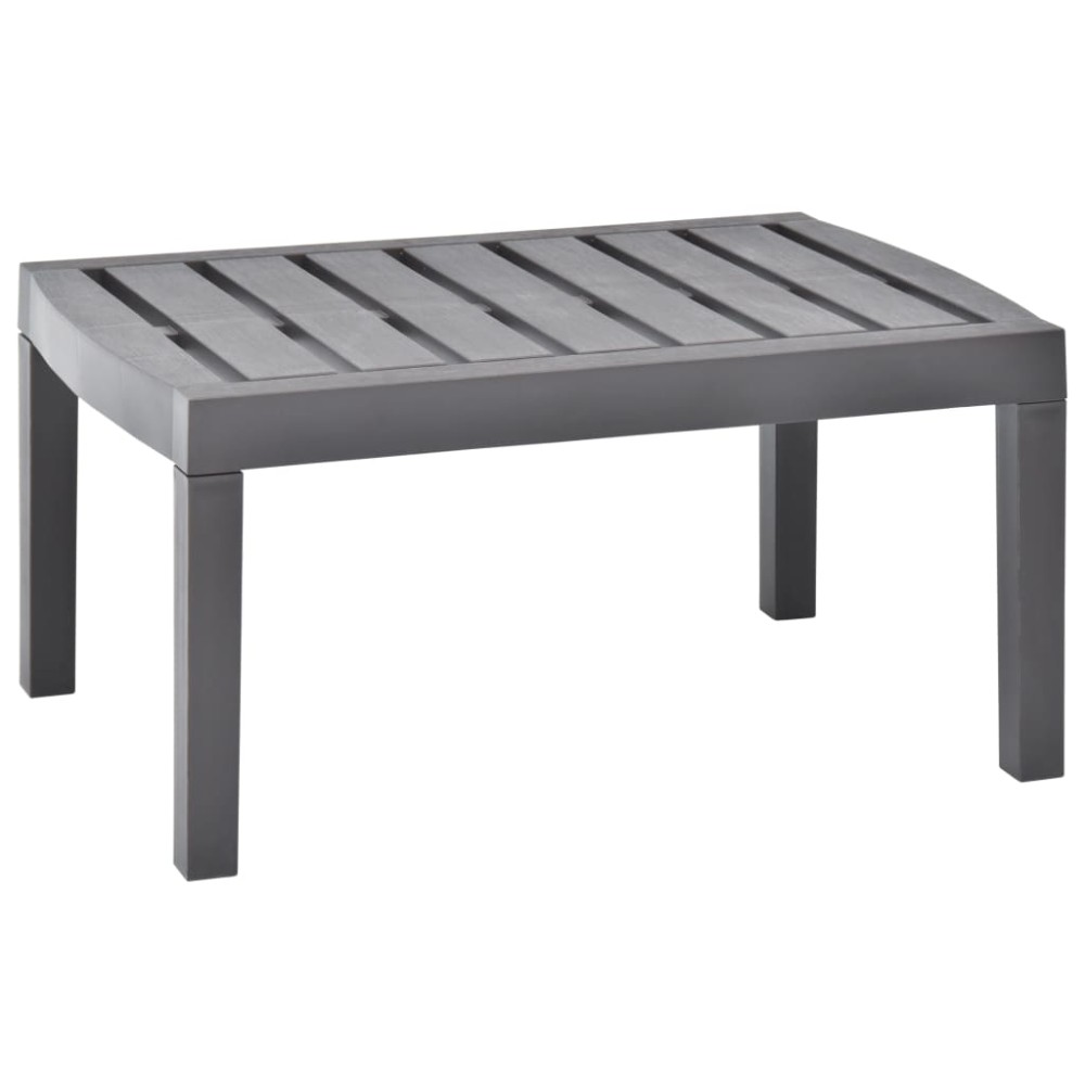 vidaXL Τραπέζι Κήπου Μόκα 78 x 55 x 38 εκ. Πλαστικό