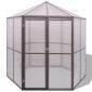 vidaXL Θερμοκήπιο 240 x 211 x 232 εκ. Αλουμινίου