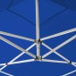 vidaXL Κιόσκι με Τοιχώματα Πτυσσόμενο Επαγγελμ. Μπλε 2x2 μ. Αλουμινίου
