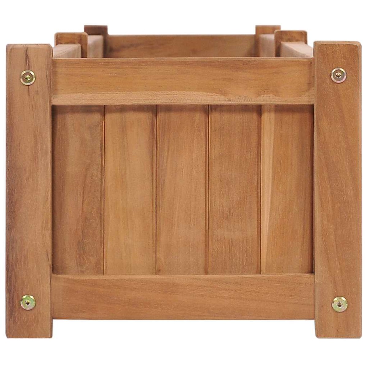 vidaXL Ζαρντινιέρα Υπερυψωμένη 200 x 30 x 25 εκ. από Μασίφ Ξύλο Teak