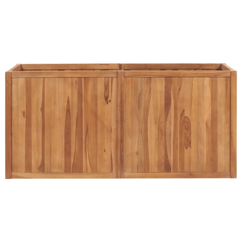 vidaXL Ζαρντινιέρα Υπερυψωμένη 150 x 50 x 70 εκ. από Μασίφ Ξύλο Teak