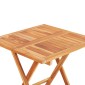 vidaXL Τραπέζι Bistro Πτυσσόμενο 60 x 60 x 65 εκ. από Μασίφ Ξύλο Teak