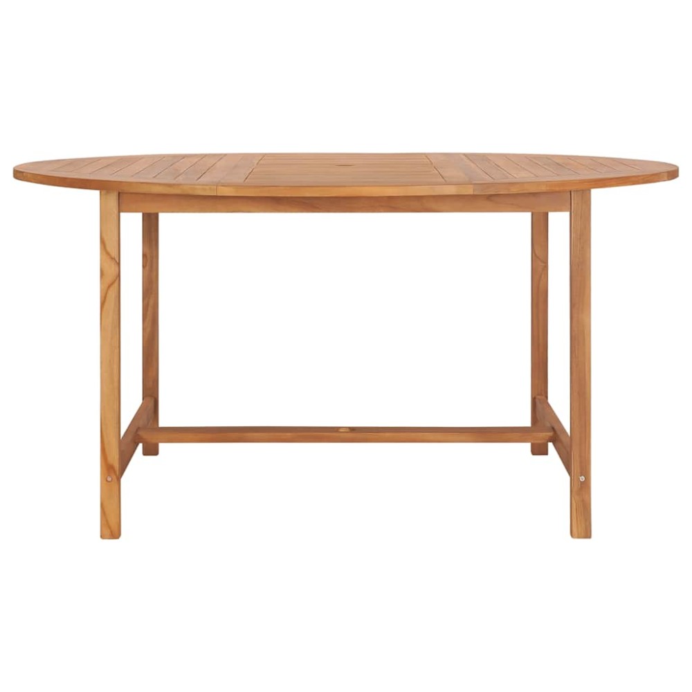 vidaXL Τραπέζι Κήπου 150 x 76 εκ. από Μασίφ Ξύλο Teak