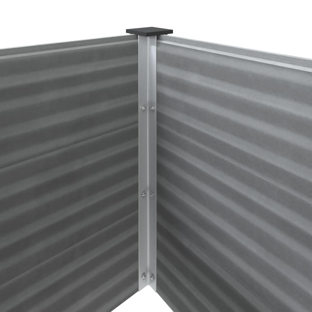 vidaXL Ζαρντινιέρα Υπερυψωμένη Γκρι 250 x 50 x 91 εκ. από WPC