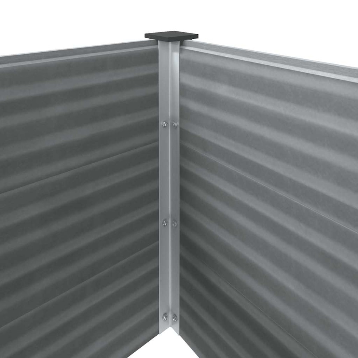 vidaXL Ζαρντινιέρα Υπερυψωμένη Γκρι 250 x 100 x 54 εκ. από WPC
