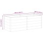 vidaXL Ζαρντινιέρα Υπερυψωμένη Γκρι 250 x 100 x 91 εκ. από WPC