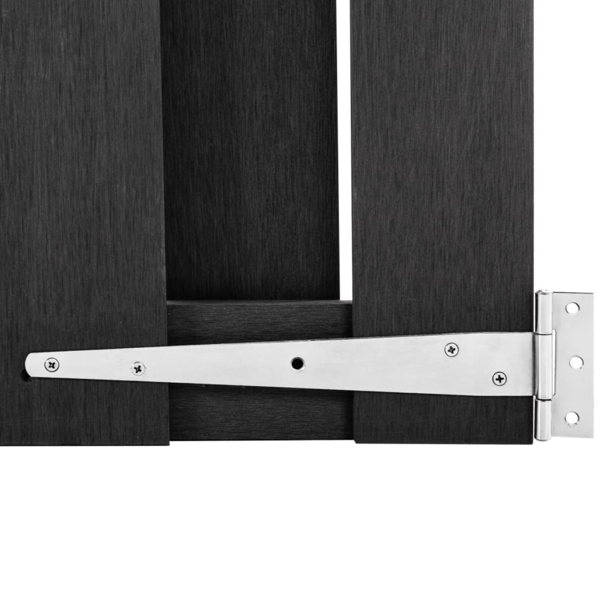 vidaXL Πόρτα Φράχτη Γκρι 100 x 80 εκ. από WPC