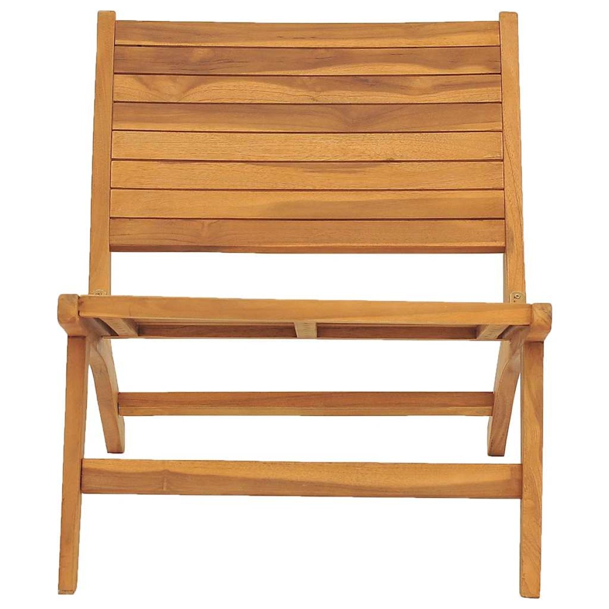 vidaXL Καρέκλα Κήπου με Υποπόδιο από Μασίφ Ξύλο Teak