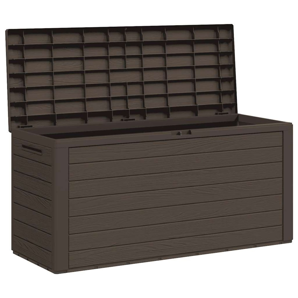 vidaXL Μπαούλο Αποθήκευσης Κήπου Καφέ 116 x 44 x 55 εκ.
