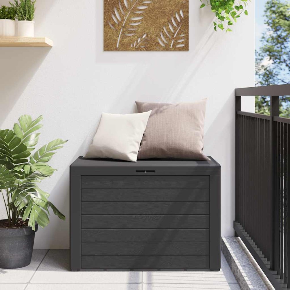 vidaXL Μπαούλο Αποθήκευσης Κήπου Ανθρακί 78 x 44 x 55 εκ.