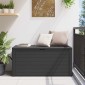 vidaXL Μπαούλο Αποθήκευσης Κήπου Ανθρακί 116 x 44 x 55 εκ.