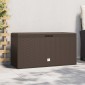 vidaXL Μπαούλο Αποθήκευσης Κήπου Καφέ 114 x 47 x 60 εκ.