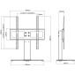 Βάση Τηλεόρασης Επιτραπέζια 400 x 400 χιλ. 23" - 55"
