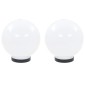 vidaXL Φωτιστικά Μπάλα LED 2 τεμ. Σφαιρικά 20 εκ. Ακρυλικά (PMMA)