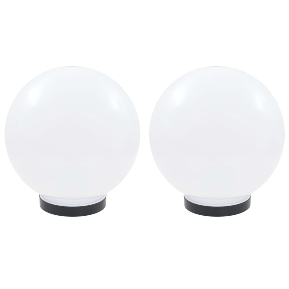 vidaXL Φωτιστικά Μπάλα LED 2 τεμ. Σφαιρικά 25 εκ. Ακρυλικά (PMMA)
