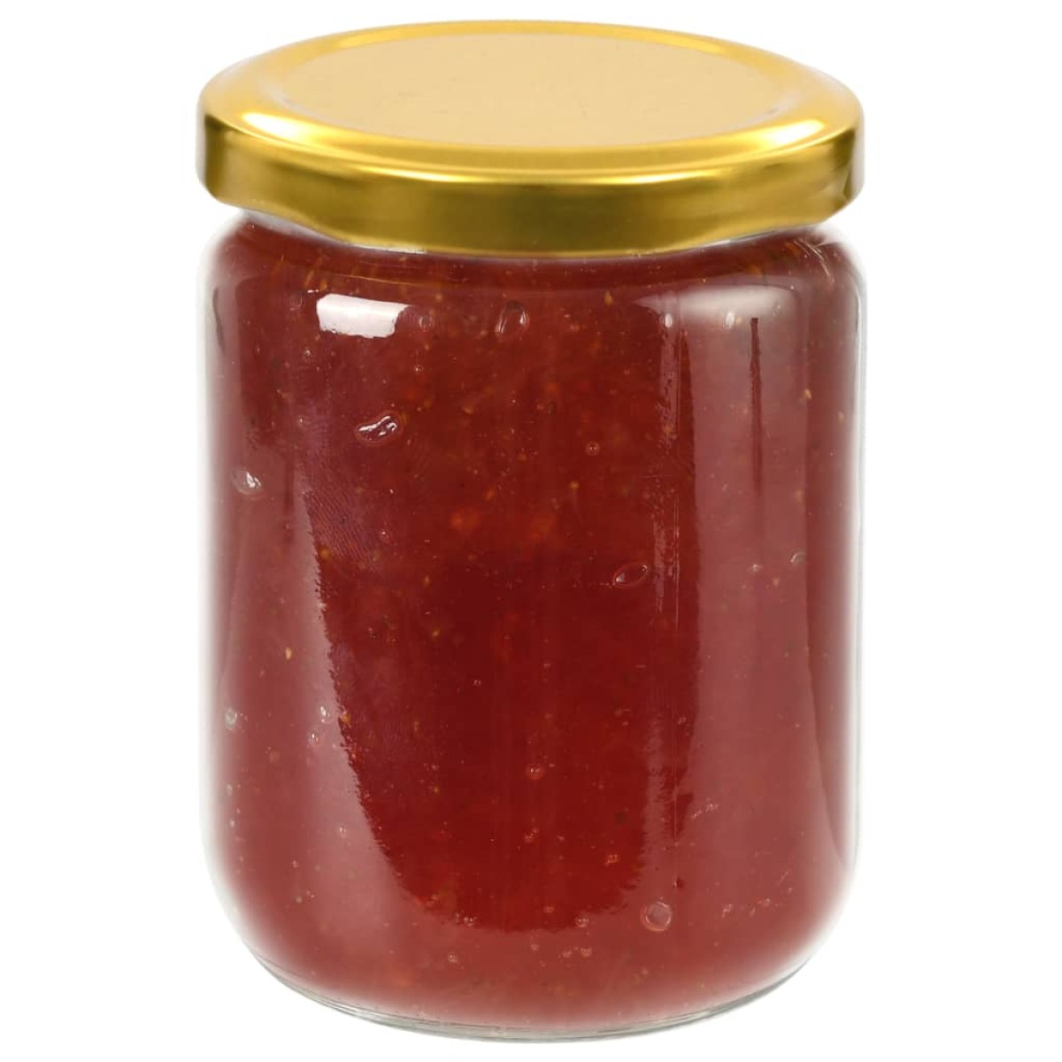 vidaXL Βάζα Μαρμελάδας 96 τεμ. 230 ml Γυάλινα με Χρυσά Καπάκια