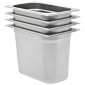 vidaXL Λεκάνες Gastronorm 4 τεμ. GN 1/4 200 χιλ. από Ανοξείδωτο Ατσάλι