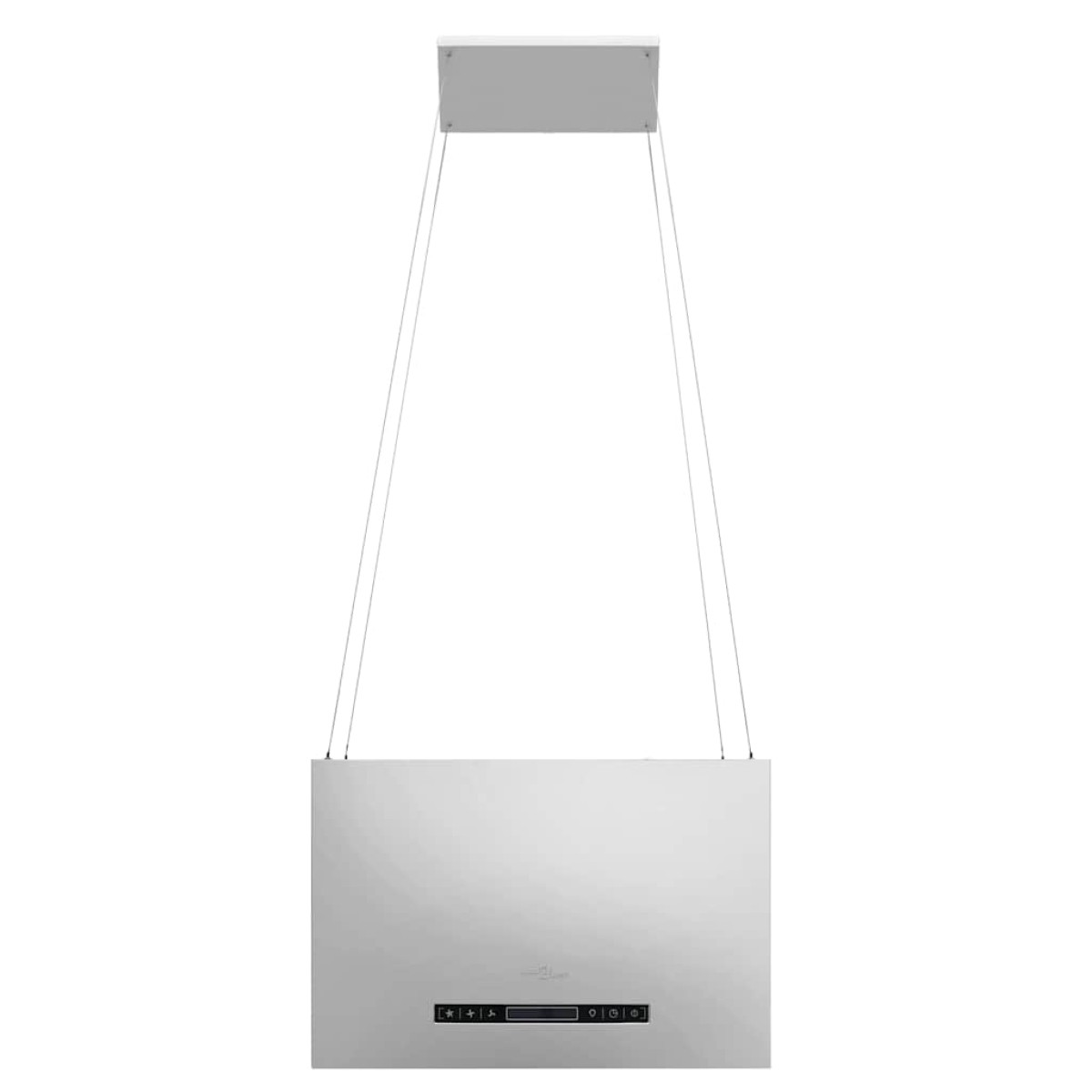 vidaXL Απορροφητήρας Νησίδα Κρεμαστός Αφής με LCD 55 εκ. Ανοξ. Ατσάλι
